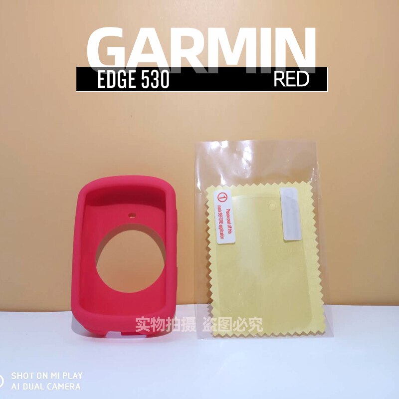 Garmin EDGE 530 funda protectora caso de borde de 520 más 530 de 830 cubierta protectora de silicona GPS de bicicletas ordenador pantalla de protección película: 830 red
