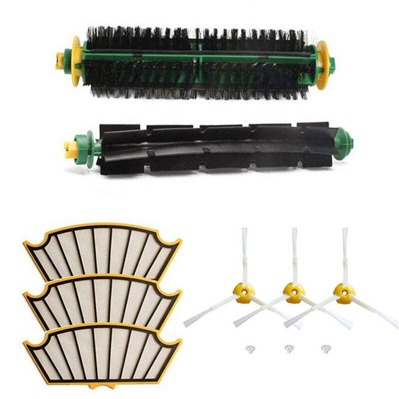 For iRobot Roomba 500 Series 527 528 530 535 560 562 570 572 580 581 590 Robot Vacuum Cleaner Centre Roller Side Brush Filter: C