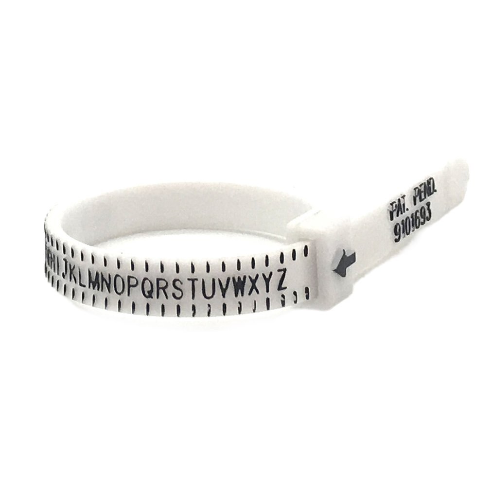 Ring Sizer Plastic Finger Sizing Measurement Belt Uk Ring Size Measurement Check Your Size Ring Sizer Measure Finger Size: UK