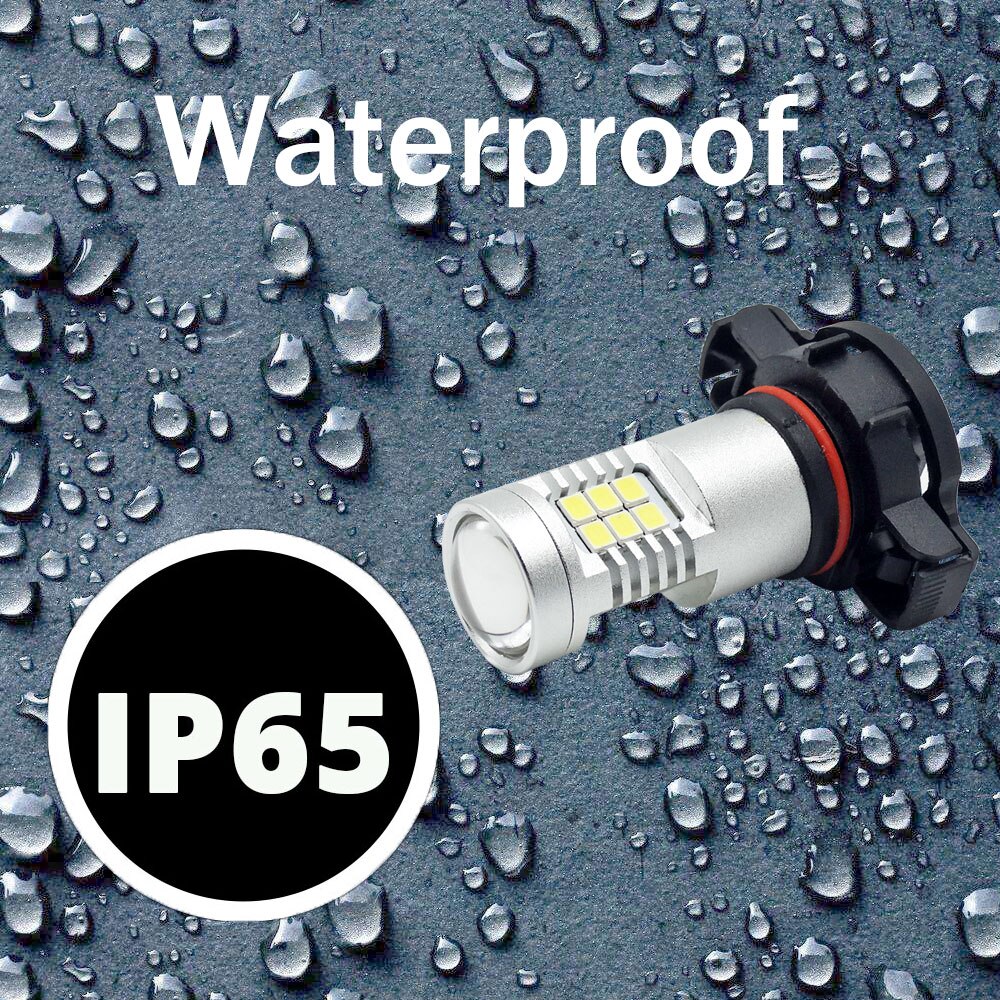 10 stücke H16(EU) 5202 5201 PS19W LED Nebel Glühbirne PSX24W 2504 LED-lampen 6000k Weiß DC12V Kleine Menge VANSSI