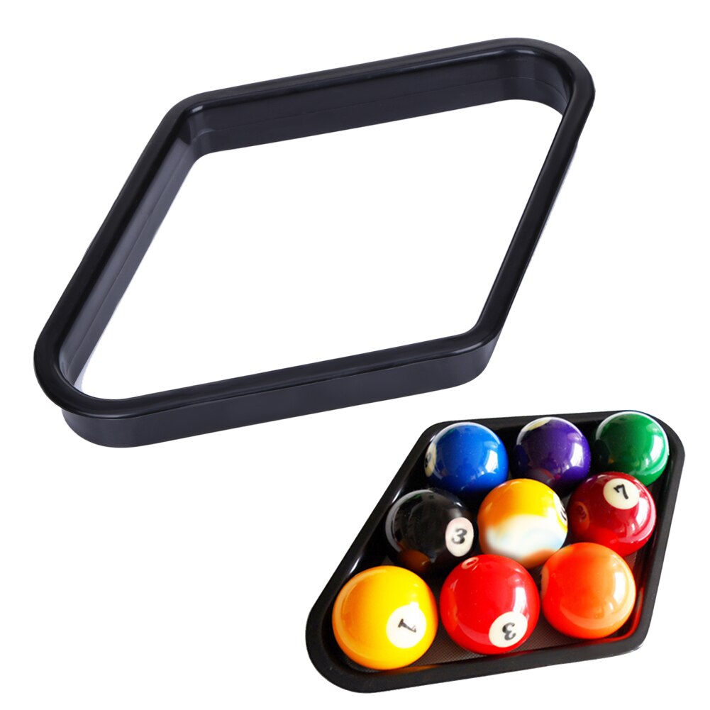 1 pc Durable wear-resistant Billiards Heavy Duty Black Ball Rack Plastic Snooker 9 Ball Pool Table Rack Accessories Equipment