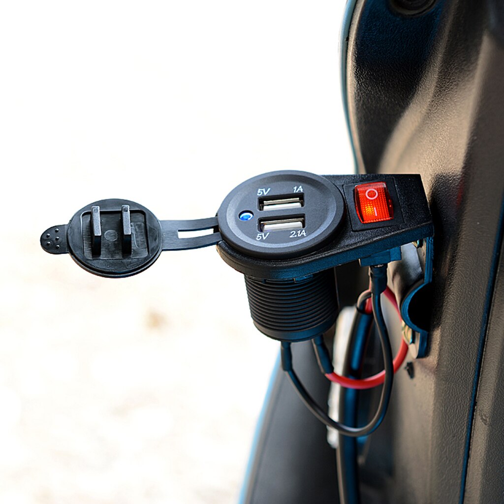 3.1a universell dobbel usb strømport stikkontakt adapter med på av bryter