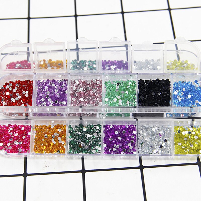 12 Type/Doos Slime Kit Kleurrijke Sequin Simulatie Parel Strass Voor Nagels Art Tips/Ballen Slime Voor Kids lizun Diy Accessoires