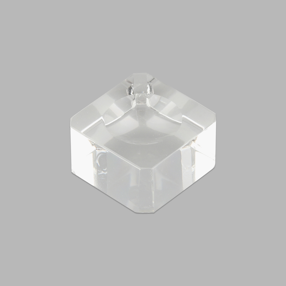 Retro Desktop Ornament Ball Display Stand Fixed Crystal Sphere Base Square Glass Holder Wood Pedestal Transparent Support: 1