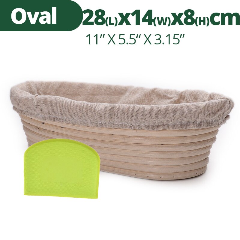 Bread Banneton Proofing Basket Round/Oval - Baskets Sourdough Brotform Proofing Basket for Sourdough Bread Making: Light Yellow