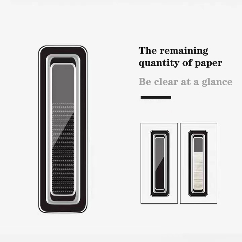 distributore di fazzoletti di carta di lusso per bagno distributore di fazzoletti scatola di fazzoletti in ABS di alta qualità a parete senza perforazione per la cucina