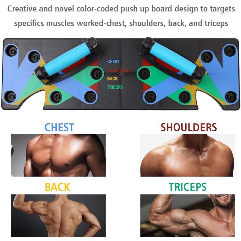 Push up rack board træning fitness øvelse push-up stativer body building træningssystem hjem gym træning sportsudstyr