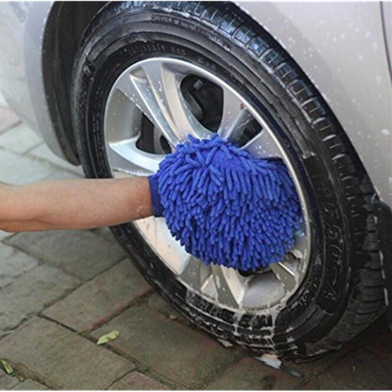 Bil rengøringshandske chenille mikrofiber bil køkken husholdning støvvoks voks svamp vask vask med bilvask værktøj