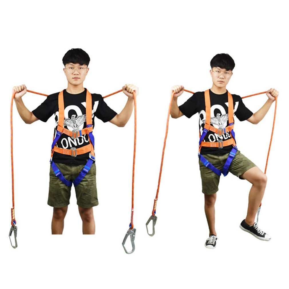 Adjustable Aerial Work Safety Belt Five-Point Safety Fall Protection Polypropylene fiber Camping climbing Accessories