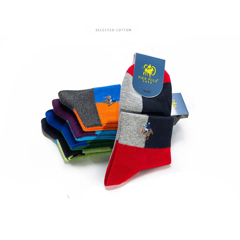 ¡Novedad! Calcetines PIERPOLO para hombre, calcetines alegres de de , calcetines casuales de algodón para hombre, calcetines de verano bordados divertidos
