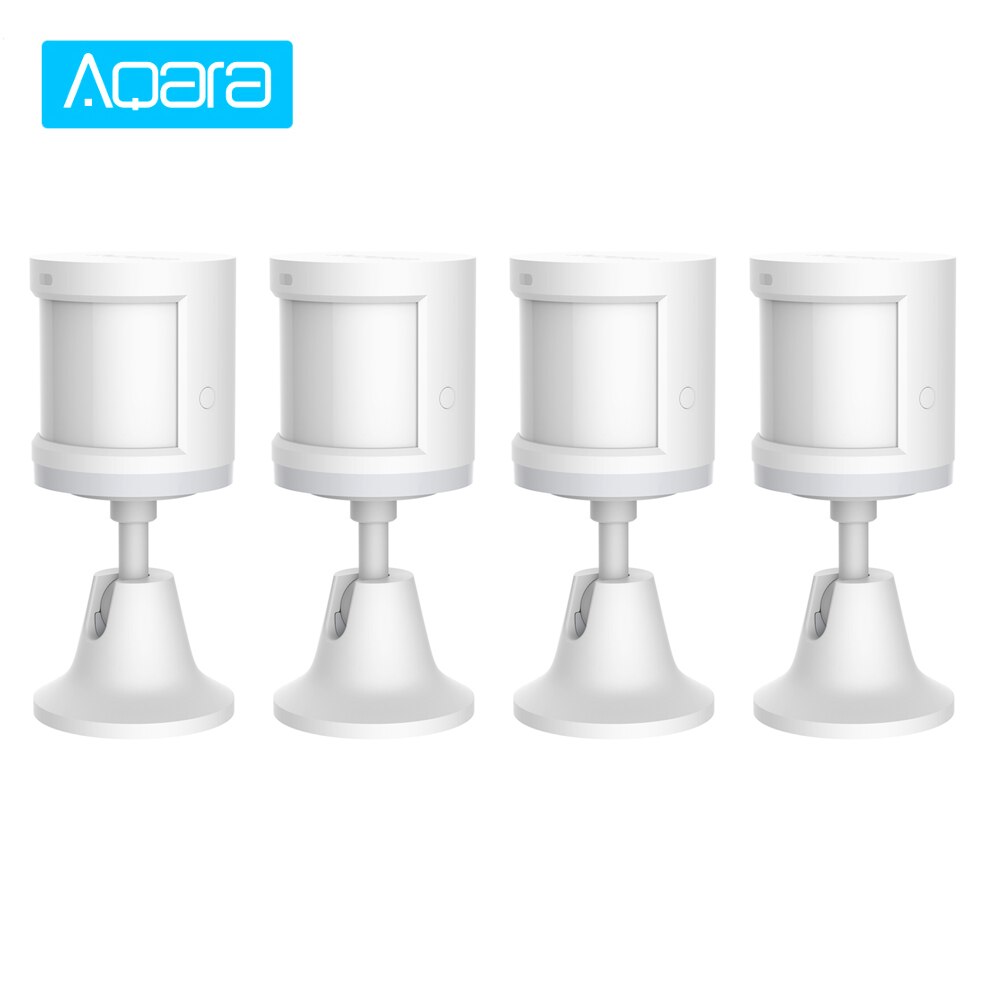 Aqara smart human body sensor bevægelse pir bevægelsessensor zigbee trådløs forbindelse fungerer med mi home app: 4 stk