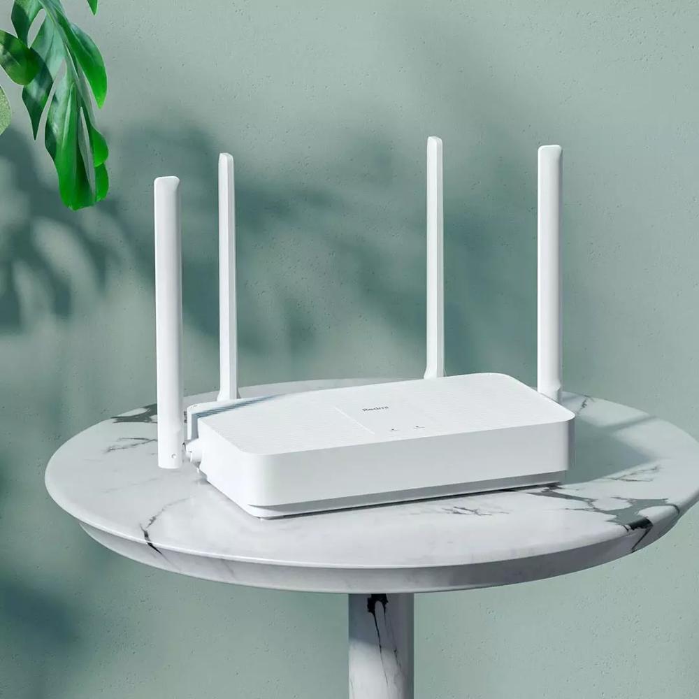 Xiaomi redmi  ax5 router gigabit 256mb 1.5 ghz dual-band 1775 mbps trådlös router wifi 6 repeater med 4 högförstärkningsantenner bredare