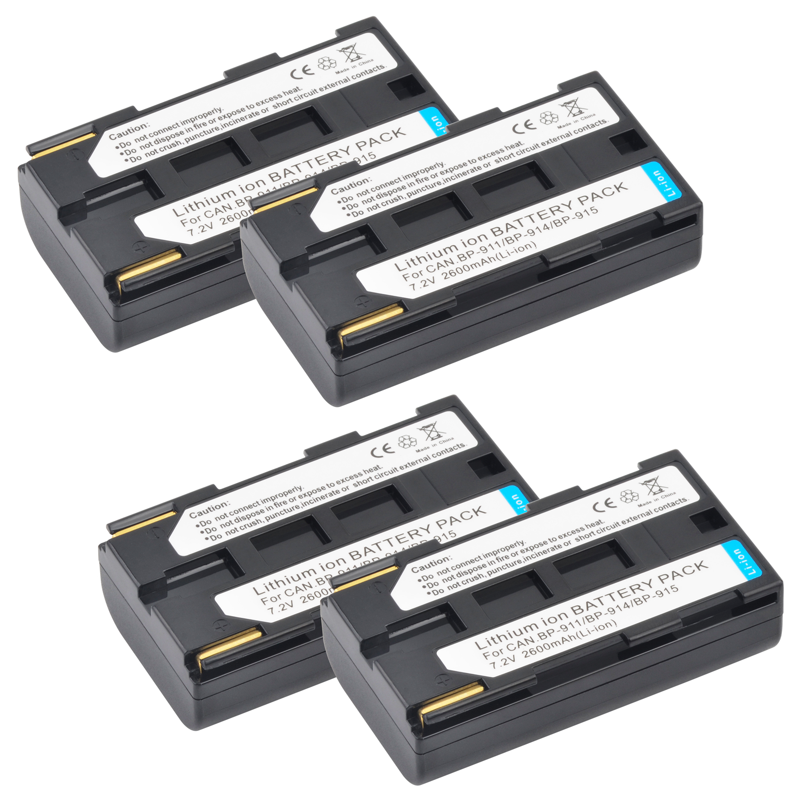 BP-911 BP-911K BP 911 BP-914 BP-915 Battery and Charger for Canon BP911 BP914 BP915 E1 E2 E30 ES50 ES6500V ES7000V ES8000V: Blue