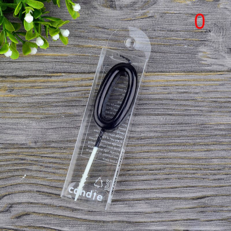 1 2 3 4 5 6 7 8 9 0 Velas de cumpleaños de color negro Velas de cumpleaños para niños para suministros de de pastel Decoración Velas de pastel