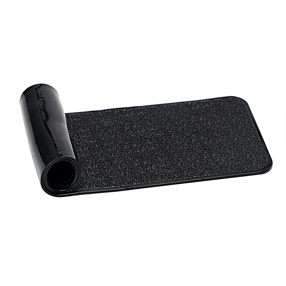 Car Dashboard Sticky Pad Black PU Leather Texture Non-Slip Mat Holder Anti-slip Mat For Phone Car Interior Gel Magic For GPS