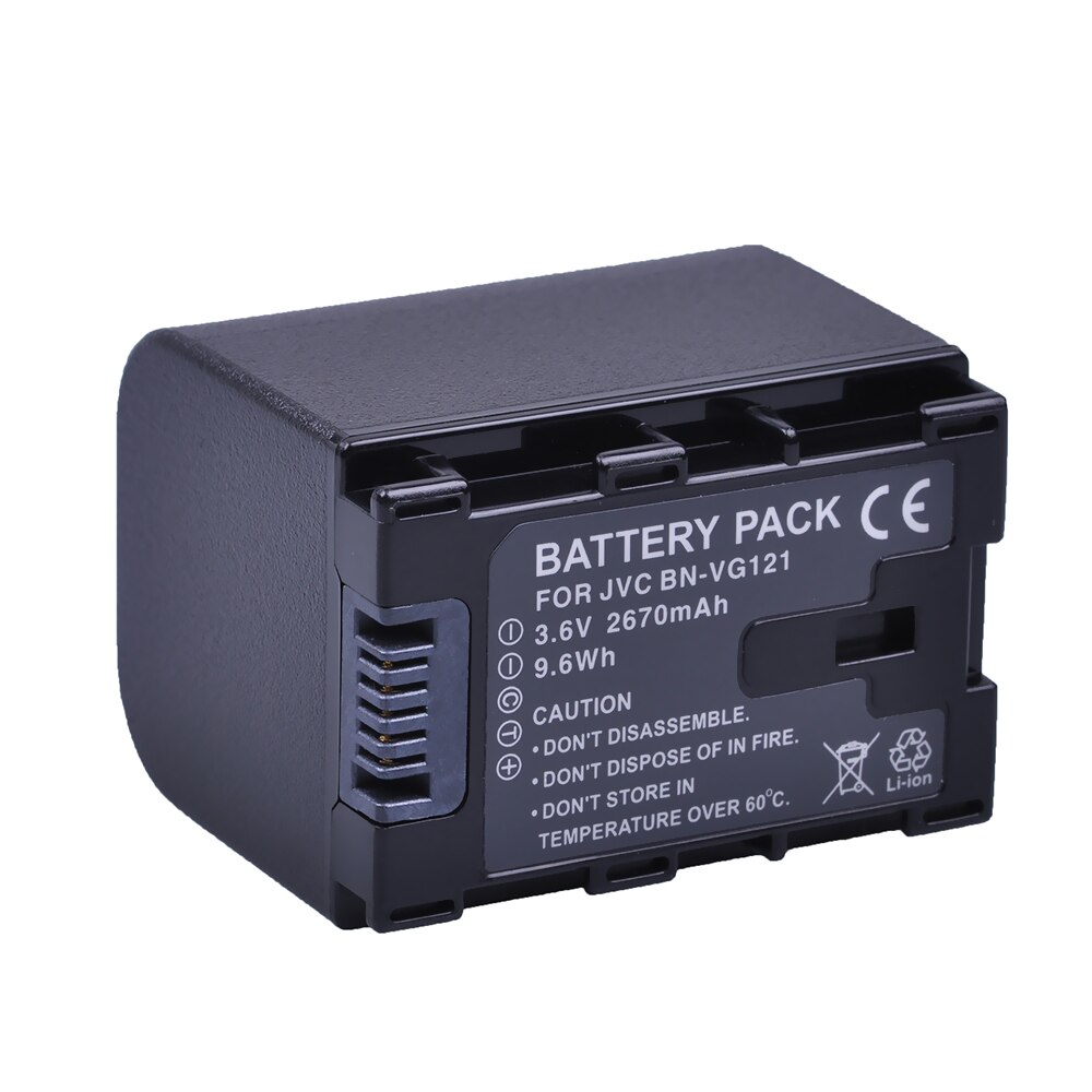 Batteria per JVC BN-VG121 batteria, BN-VG121U, BN-VG121noi, BN-VG138, BN-VG138U, BN-VG138noi, BN-VG107, BN-VG107U,BN-VG114: 1pezzi