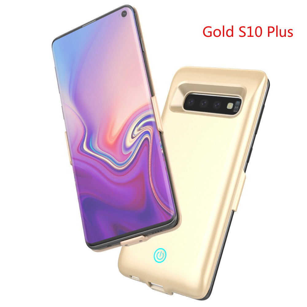 Extpower 7000 mAh Per Samsung Galaxy S10 S10E Caso del Caricatore di Batteria di Sostegno Portatile Esterno del Accumulatori e caricabatterie di riserva Per Samsung S10 Più: Gold S10 Plus