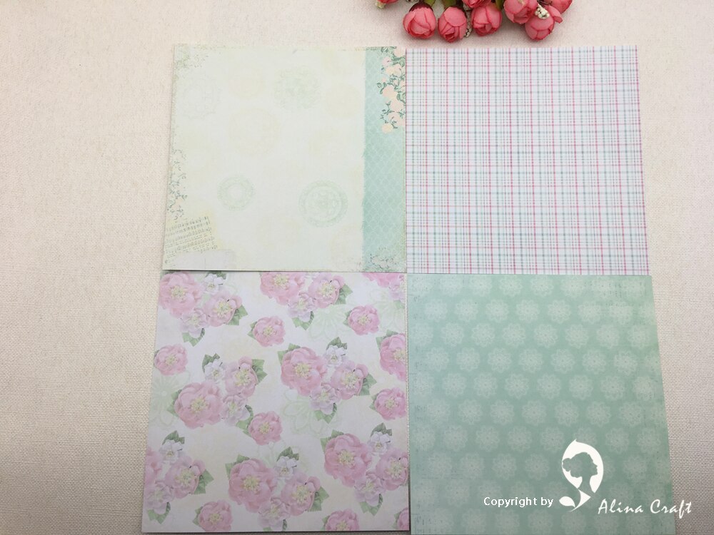 AlinaCraft 24 sheet 6"X6" patterned paper Scrapbooking paper pack handmade craft paper craft Background pad
