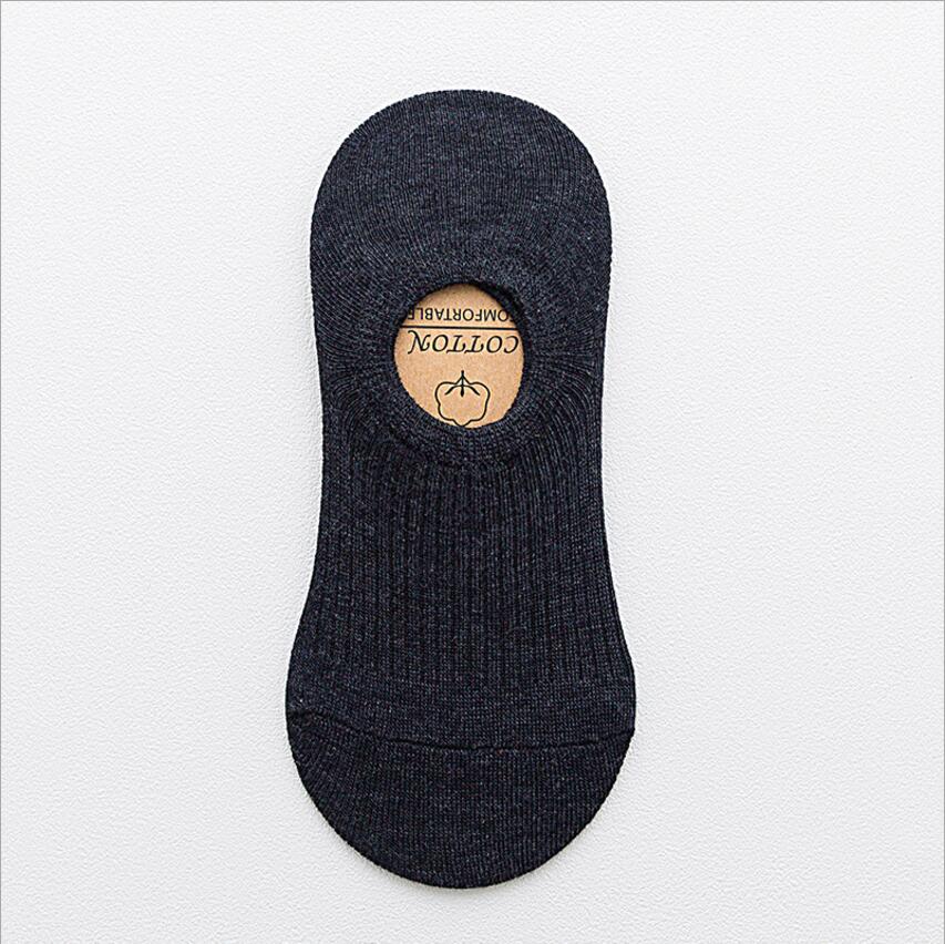 1 pair of spring and summer products solid color invisible socks cotton silicone anti-skid ladies socks boat socks: 1