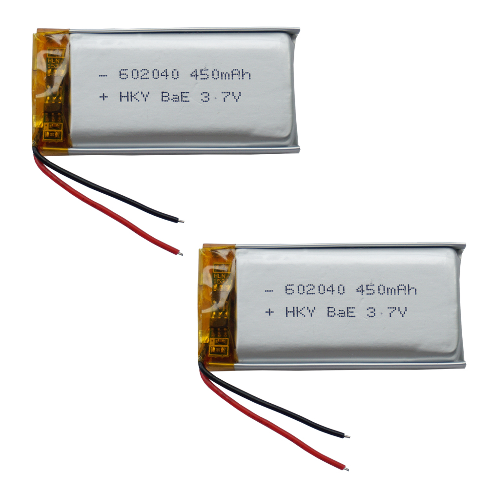 3,7 V 450 mAh 602040 Akumulator polimerowy litowo-polimerowy Lipo do aparatu samochodowego GPS Sat Nav Rejestrator jazdy DIY Słuchawki: WHITE
