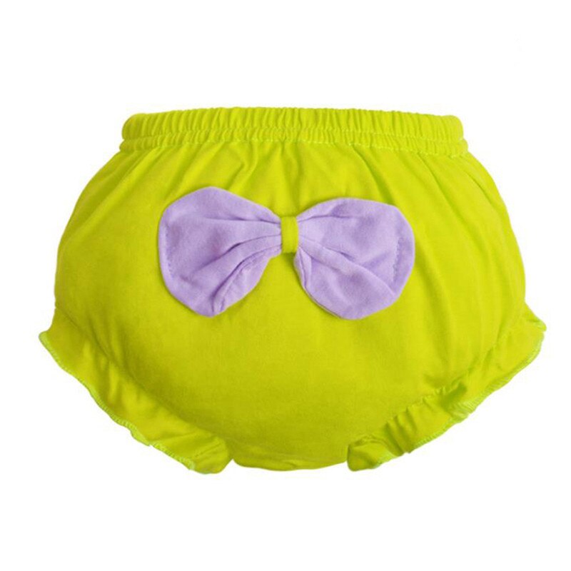 freundlicher Baby Nette Große Bogen Baumwolle Unterwäsche Höschen Art kurze Hose Für freundlicher Unterhosen: Gelb / L