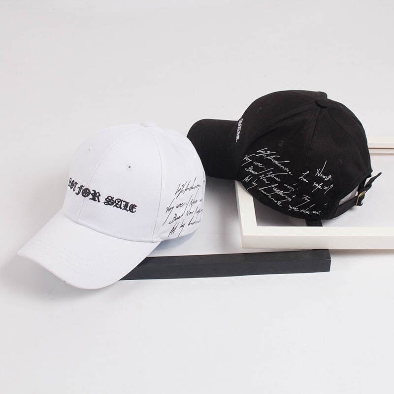 summer letter embroidered duck Cap Black curved brim baseball cap men and women trend casual versatile student hat