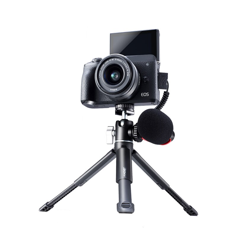 Ulanzi u-vlog lite utdragbar dubbel kallsko kulhuvud volg stativ för smart telefon sony canon nikon dslr kameratillbehör