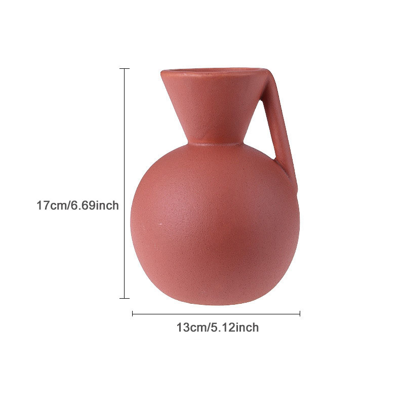 Scandinavische Stijl Geometrische Keramische Vaas Ornamenten Woonkamer Desktop Bloemstuk Container Bruiloft Vaas Voor Tafel Decoratie: F