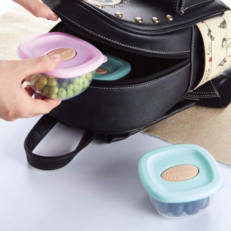 4Pcs Baby Food Containers Snack Box Kids Toddler Milk Powder Formula Dispenser BPA Free Blocks Freezer Storage Containers 4oz/PC