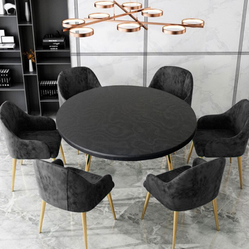 Ronde Tafel Cover Waterdichte Case Voor Eettafel Olie-Proof Elastische Tafelkleed Voorzien Bruiloft Decoratie Huis Hotel
