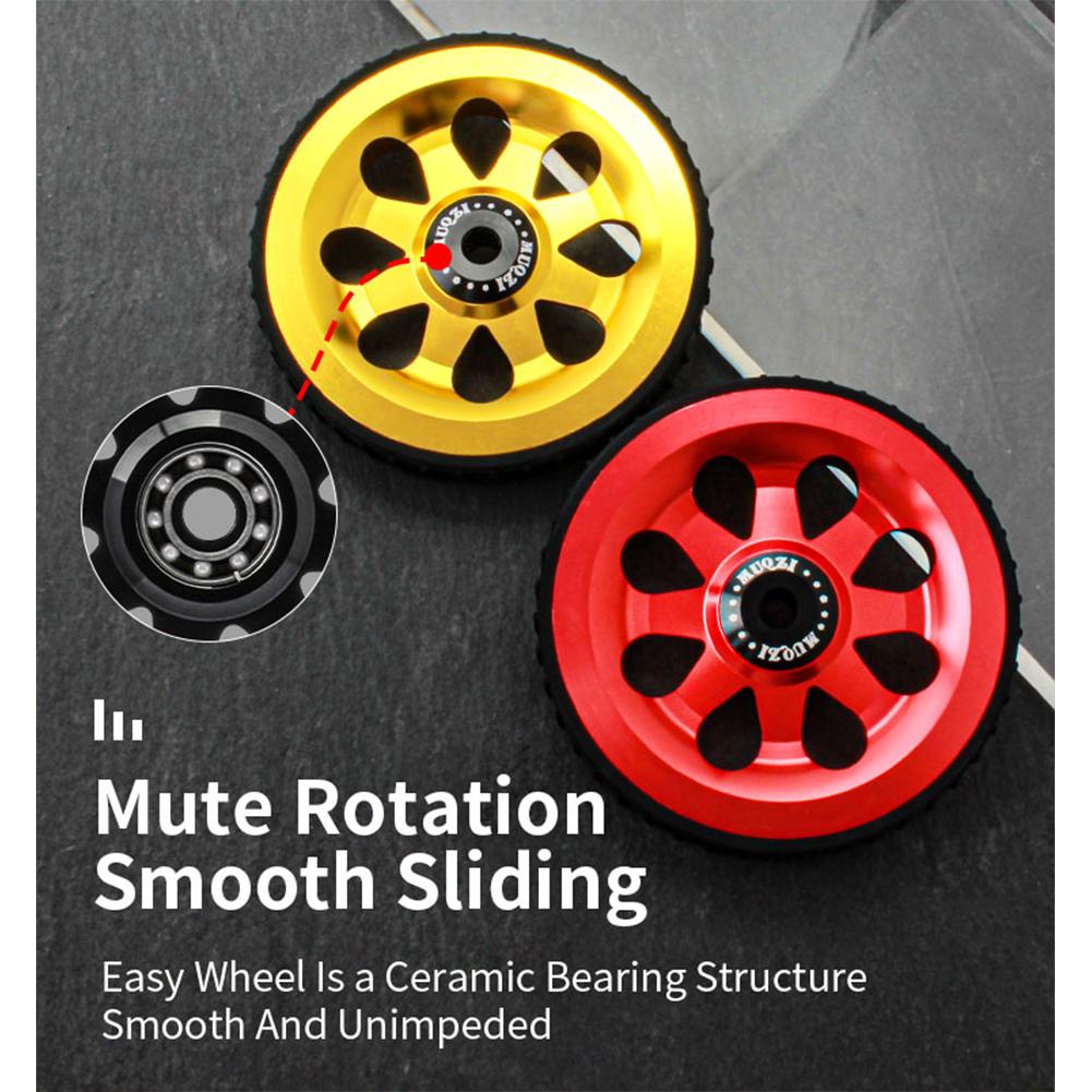 1 Paar Vouwfiets Wiel Keramiek Lager Verbeterde Verbreed Tire Extra Wiel