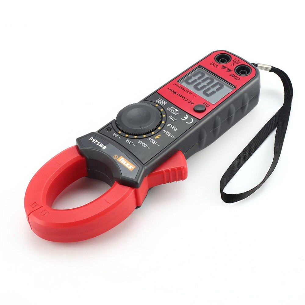 BM5266 Handheld Digital Clamp Meter Multimeter 1999 Count AC/DC Volt Amp Ohm Capacitance Phase Diode Continuity Tester Ammeter