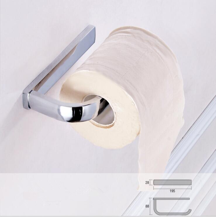 Massivt messing toiletpapirholder tissuepapir krog vægmonteret toiletrulleholder badeværelset tilbehørkøkkenpapirstativ