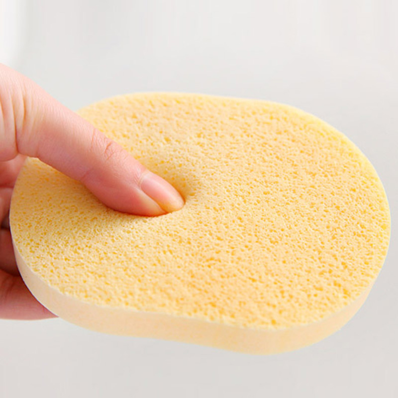 5pcs Pro Sponge Face Pad Cleaning Pad Cleansing Wash Puff Random