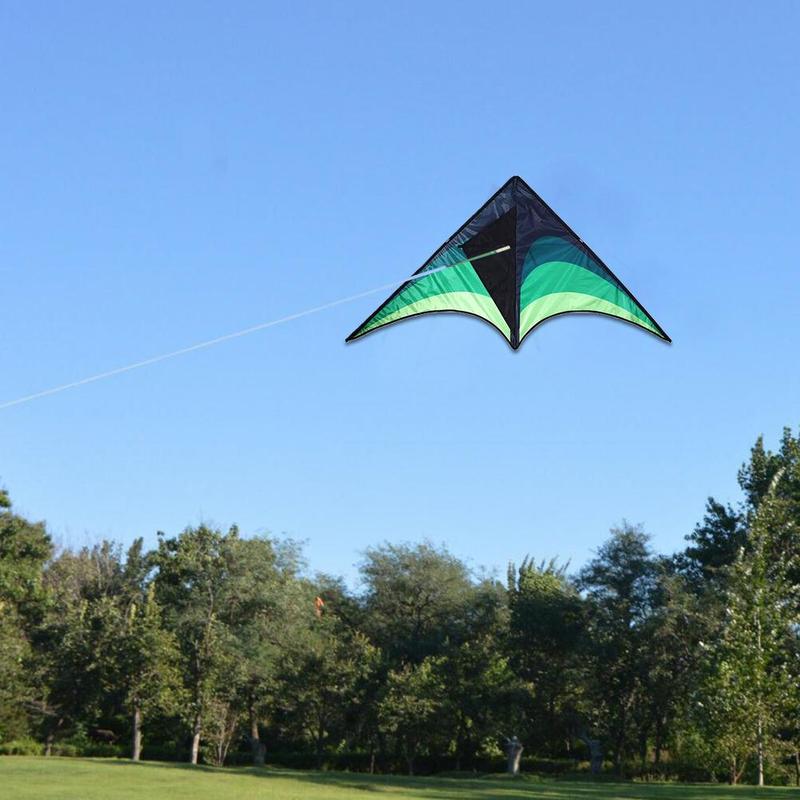 Kindervlieger buitenspeelgoed nylon vlieger prairie ripstop vlieger speelgoed voor kinderen groene persoonlijkheid nylon vlieger deur  l0 n 5