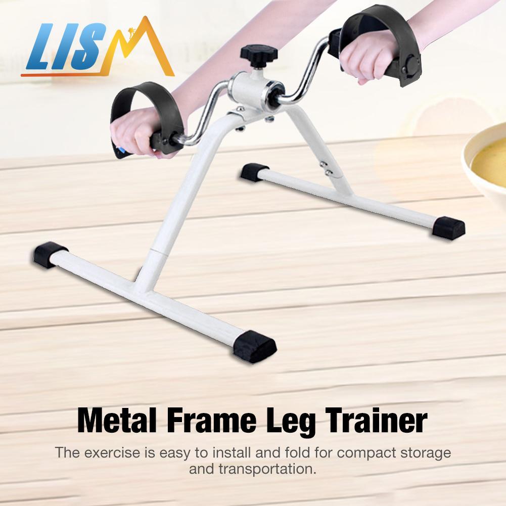 LISM Mini Pedal Stepper ÜSpund Maschine Faltbare drinnen Radfahren Fahrrad Schritt Hause Bein Trainer Fuß Trainer Büro Fitnessstudio Maschine