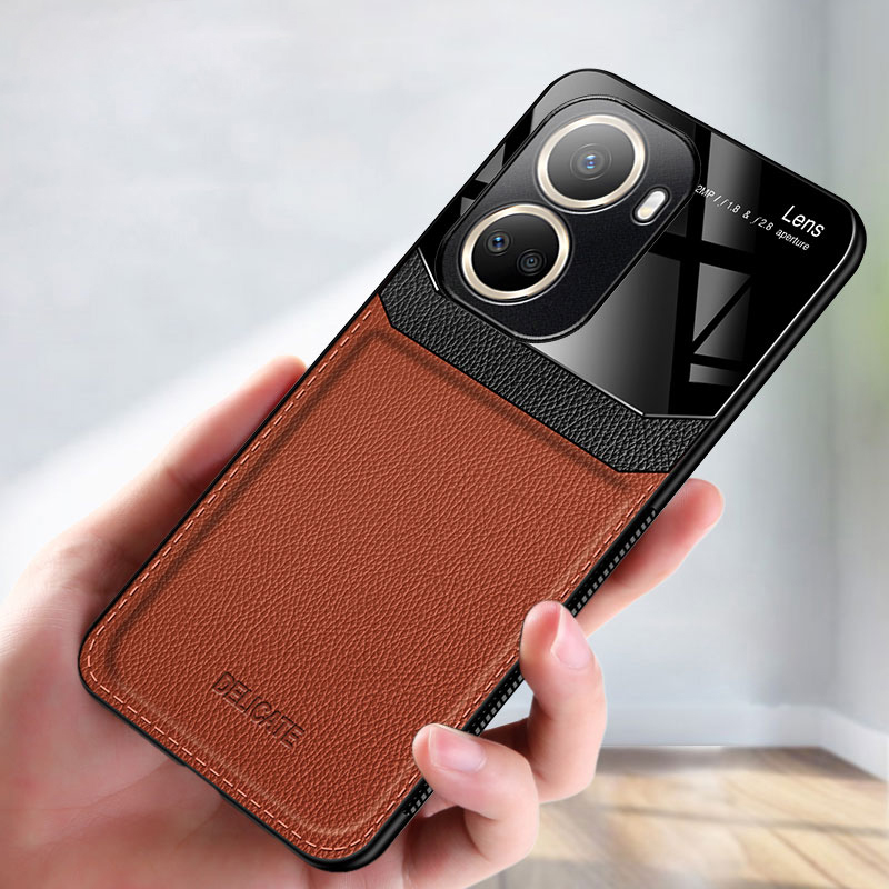 Pokrowiec na Huawei Nova 10 se etui PU skóra tylna pokrywa dla Huwei nova 9 10 zawodowiec 9se 10se etui nova9se nova9se Coque 10