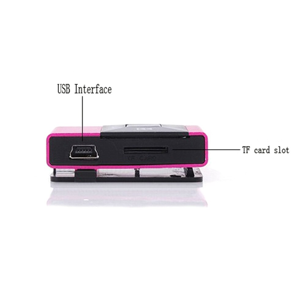 MP3 Player Mini Music Media Clip Player Portable LCD Screen USB Support Micro SD TF Card Walkman Reader