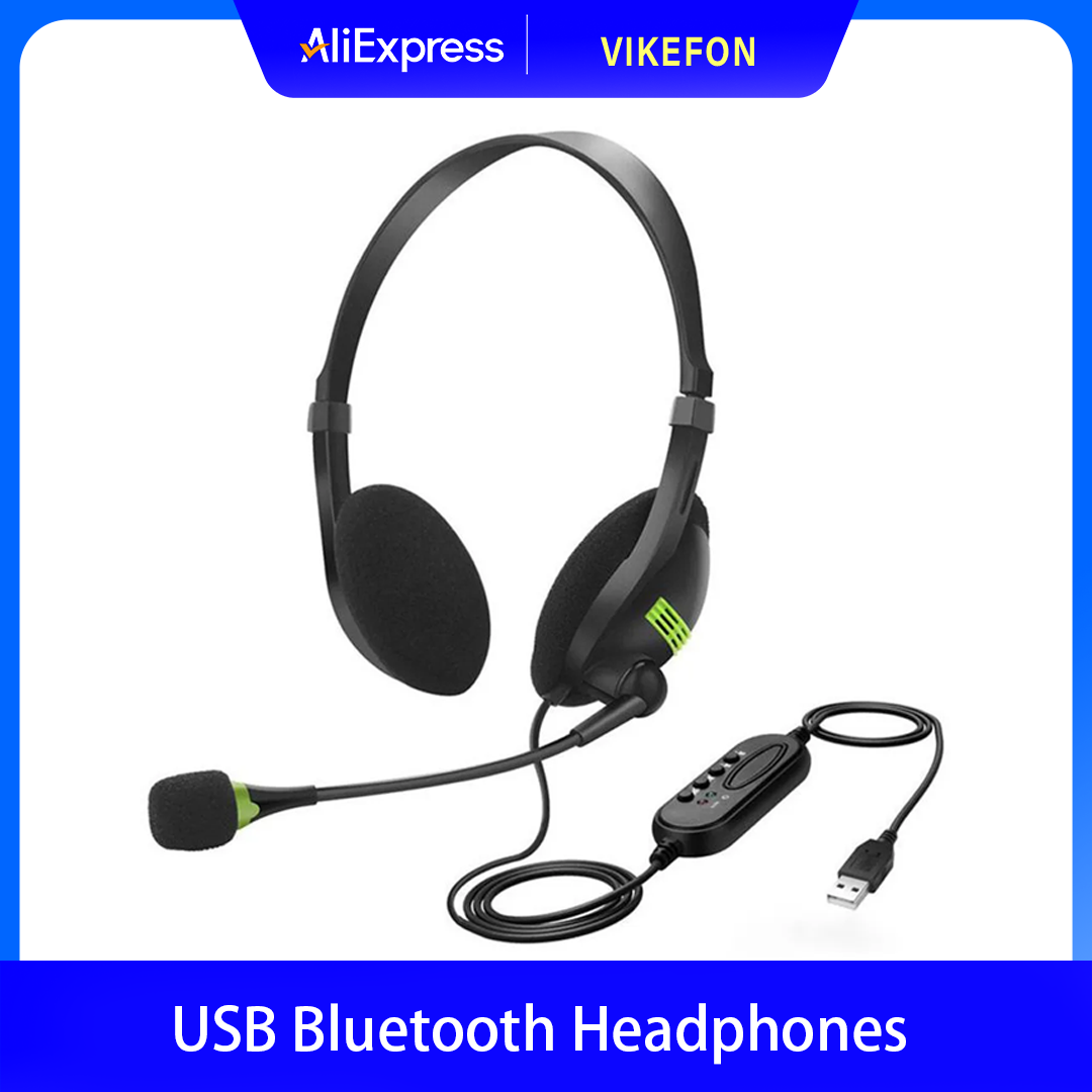 USB-hoofdtelefoon Bluetooth Fysieke ruisonderdrukking Headsets Stereogeluidsoortelefoon voor telefoon PC Gaming Werk Oortelefoon op hoofd