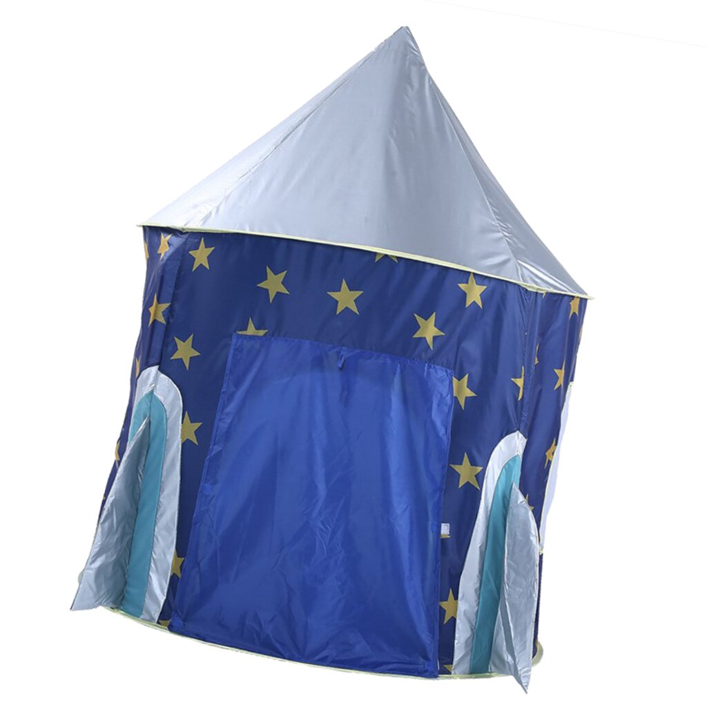 Kids Indoor Up Raket Kasteel Speel Tent Bal Pit Playhouse Accs Donkerblauw