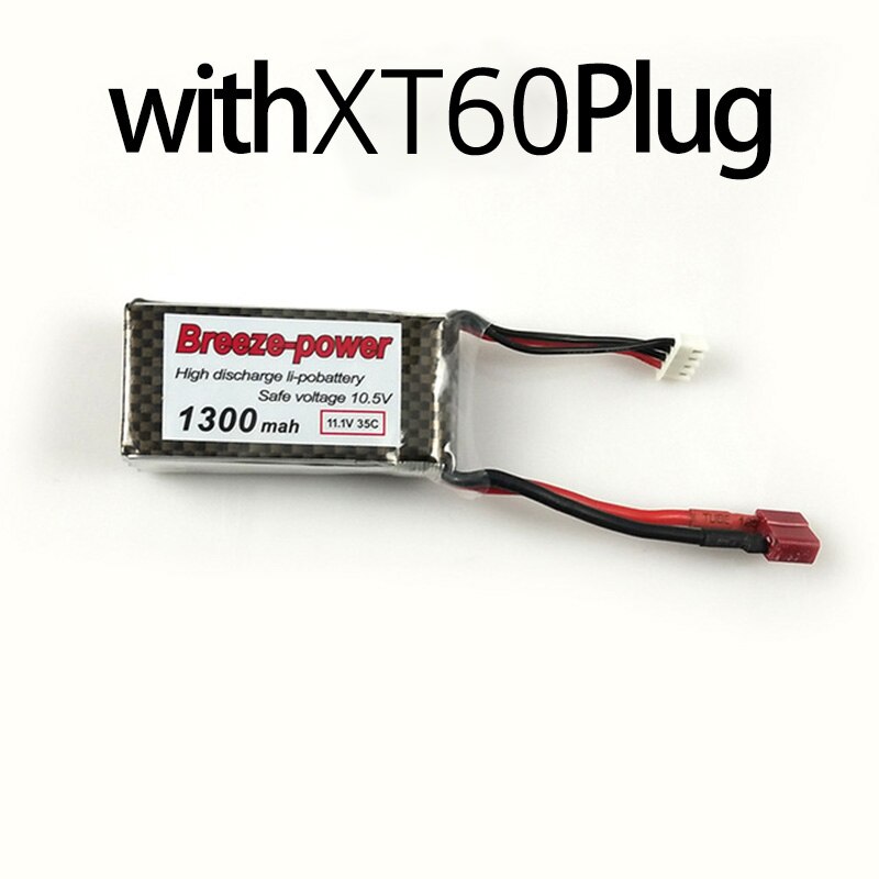 Flygplan breeze 3 s11. 1 1300/1500/2200 v mah 35c aeromodelling litiumbatteri märke 7.4 v8502s blomma: 1300 mah  xt60