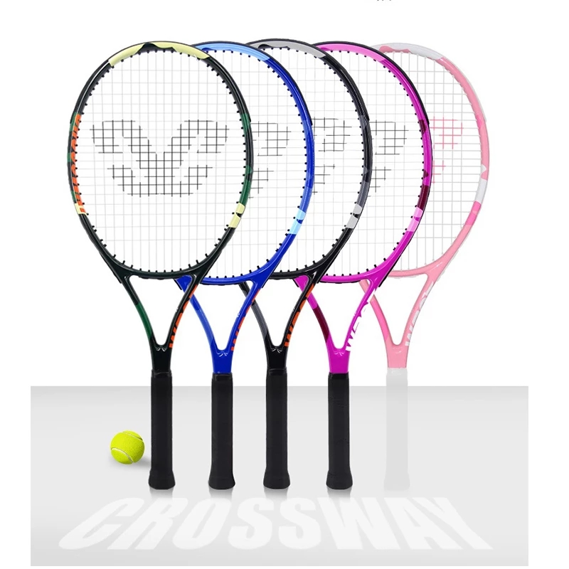 Professionelle Tennis Schläger Einzigen Erwachsenen Carbon Paddle Männer Frauen Universal-Set Mit Tasche Trainer Over Ball Padel Für Erwachsene-40