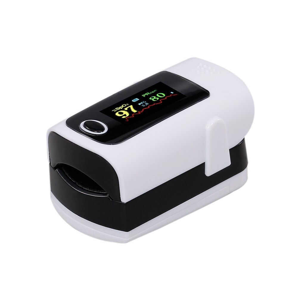 ! blodiltmonitor fingerpulsoximeter oxygenmætningsmåler spo 2 monitor hurtig inden for 24 timer (ingen batteri): Sort