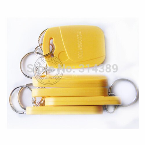 50 pcs EM 4100/4102 Keychains 125Khz RFID Proximity ID Card Token Tags Key Fobs