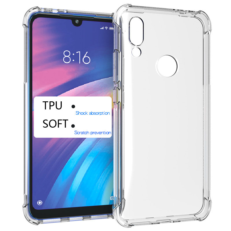 Funda de teléfono antigolpes para Xiaomi Redmi Note 5 6 7 8 9 9s 10 Pro 4A 5A 6A 7A 8A 9A 9C NFC 8T 9T 5 Plus funda transparente
