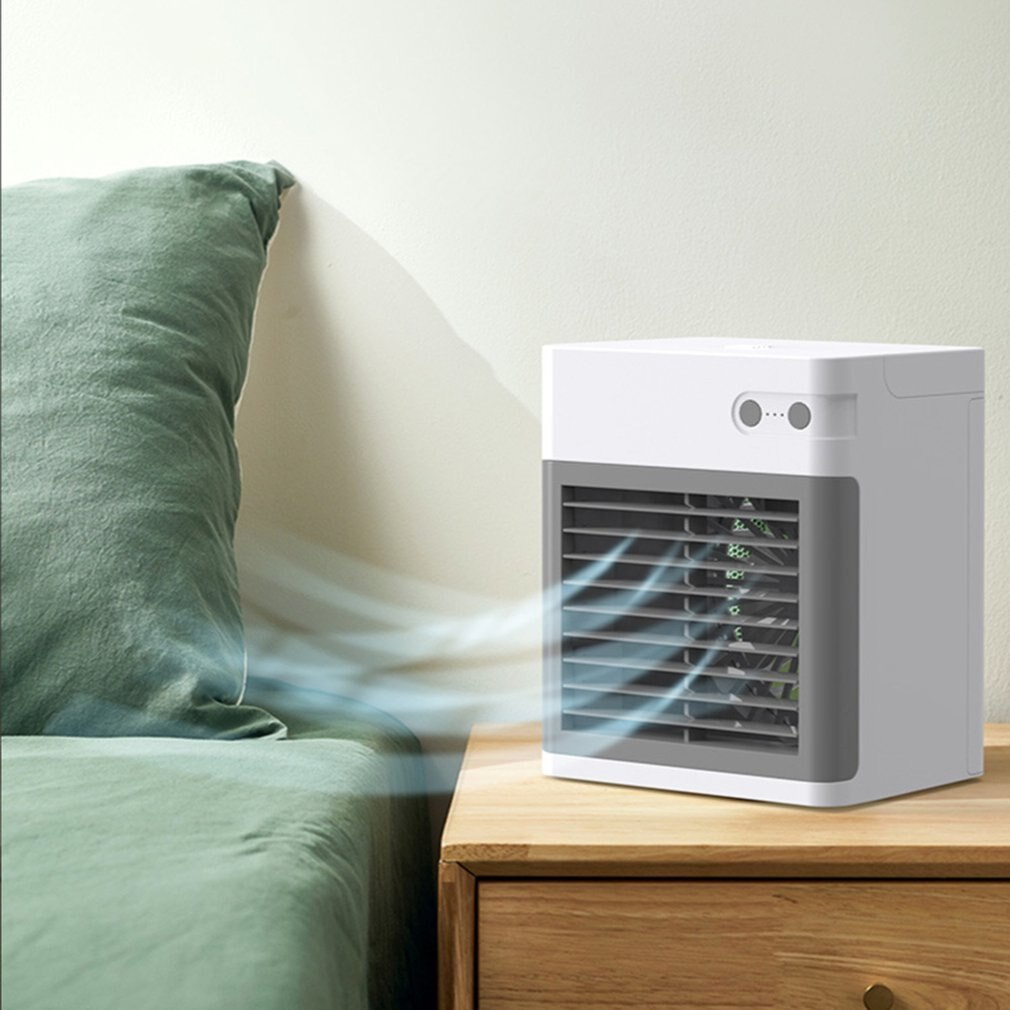 2000mA Draagbare Airconditioner Stille Bladeless Bureau Ventilator Verstelbare Outlet Met Drie-Speed Sterke Wind Snelle Koeling Functie