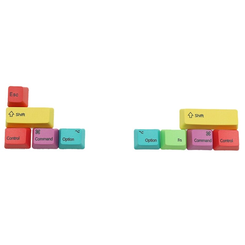 Mac/WIN Mechanical Keyboard Keycaps OEM Profile PBT CMYK Modifiers 10 Key Keycap: B