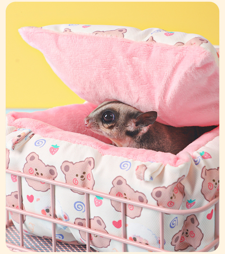 Jaula para ratas, accesorios de plataforma, repisa colgante para ratas, hamaca de hurón de Metal, jaula para ardillas, cama, hábitat de animales pequeños, hámster, planeador de azúcar