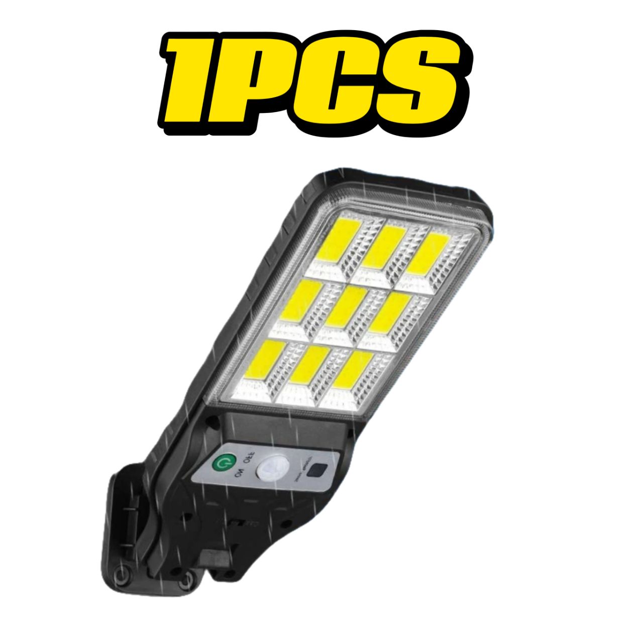 Luz Solar Externa 100000LM com Sensor de Movimento - Luminárias de Parede à Prova d'Água IP65, Iluminação para Jardim, Rua e Vila: orange
