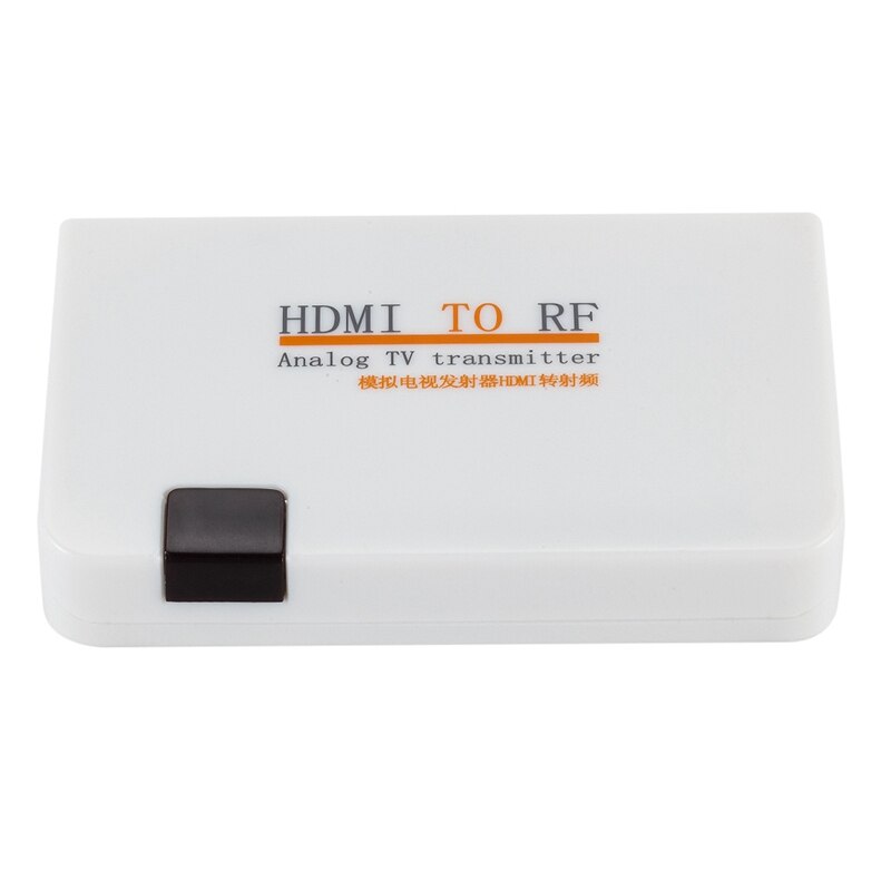 HDMI to RF Coaxial Converter with Remote Control Function Support HDMI to Coaxial Analog Signal Scaling Function UK Plug